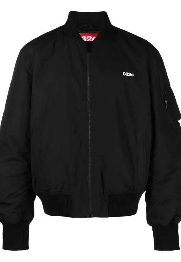 032c bomberjacka med logotyp - Svart