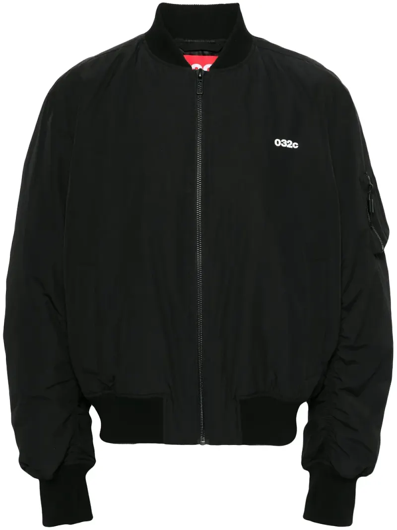 032c bomberjacka med logotyp - Svart