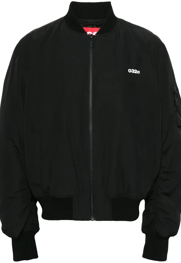 032c bomberjacka med logotyp - Svart