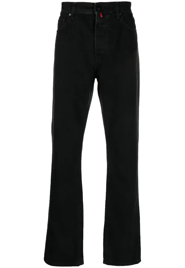 032c jeans med logotypmärke - Svart