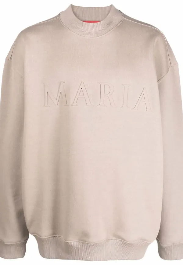 032c Maria präglad sweatshirt - Neutral
