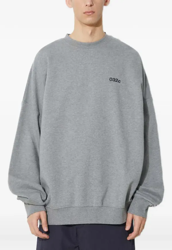 032c tröja med logotyp - Grå