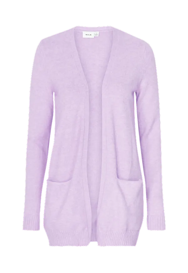 Vila - Cardigan viRil L/S Open Knit - Lila