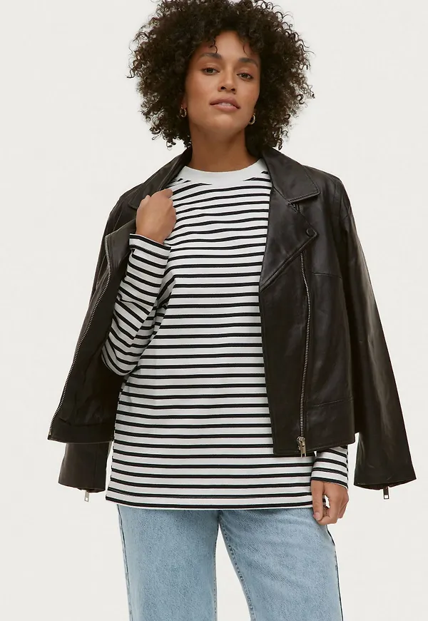 Gina Tricot - Topp Basic Long Sleeve Tee - Svart