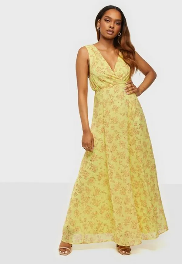 Vila Visunflower S/L Maxi Dress Maxiklänningar