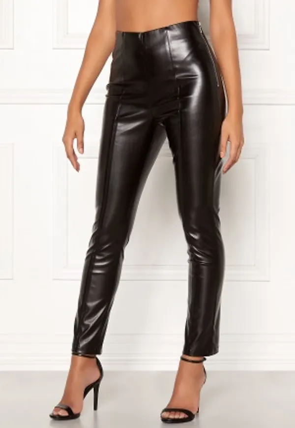 BUBBLEROOM Issa PU trousers Black 40