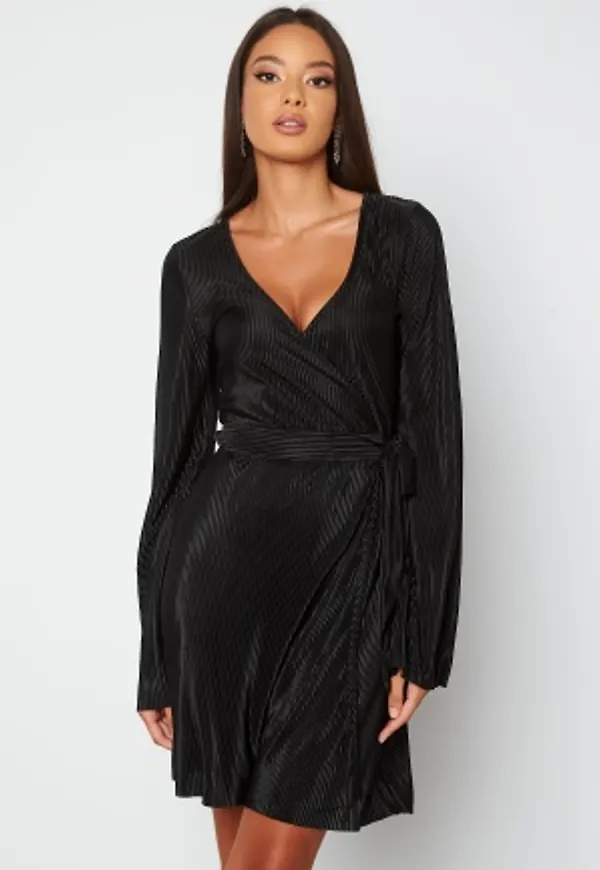 Chiara Forthi Poppy plissé dress Black S
