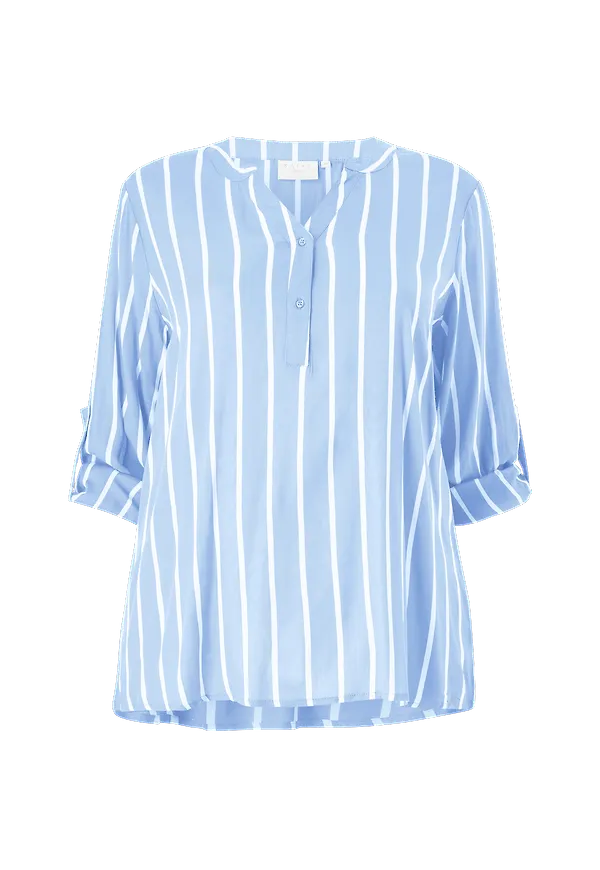 KAFFE Curve - Blus kcSida Blouse - Blå