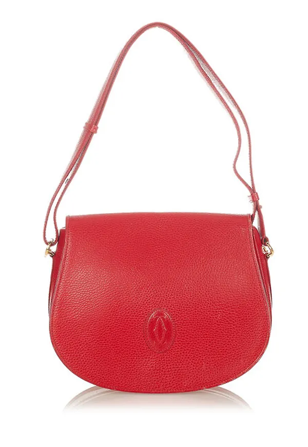 Cartier Must De Cartier Leather Shoulder Bag