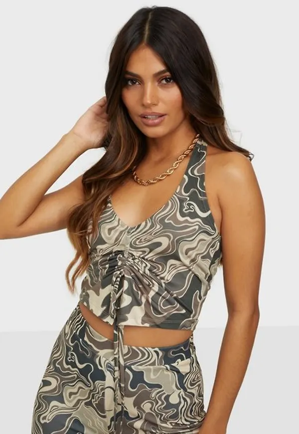 NLY Trend Halterneck Drawstring Tops Crop tops