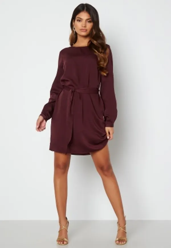 BUBBLEROOM Hortense dress Wine-red 38