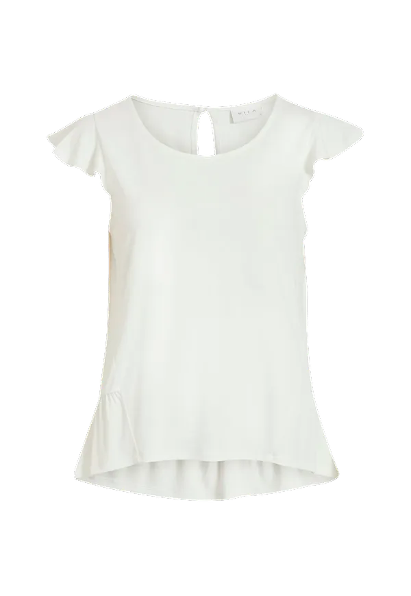 Vila - Topp viLolana S/L Top - Vit