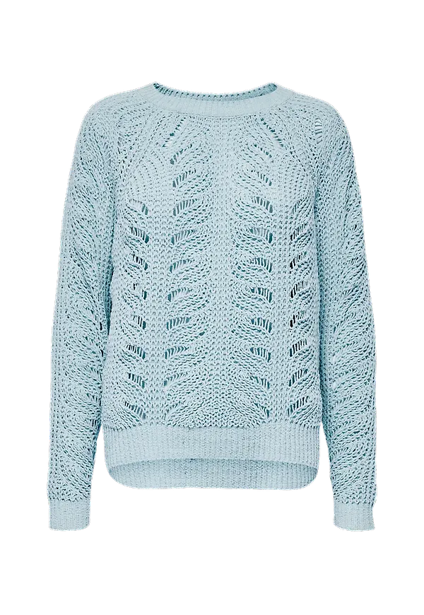 Only - Tröja onlLyla L/S Structure Pullover - Blå