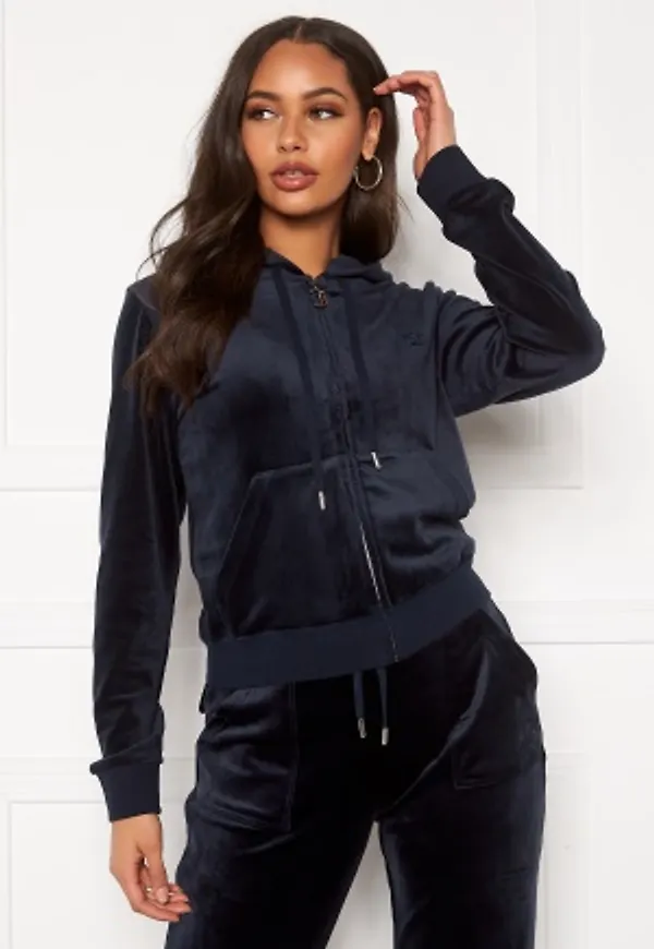 Juicy Couture Robertson Classic Velour Hoodie Night Sky XXS