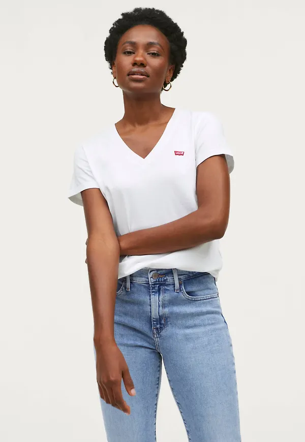 Levi's - Topp Perfect Vneck White + - Vit