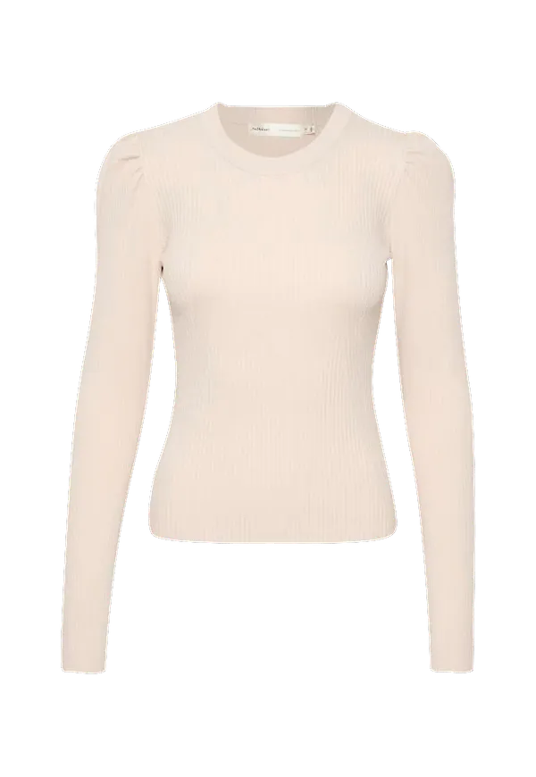 InWear - Tröja YunoIW Puff Sleeve - Beige
