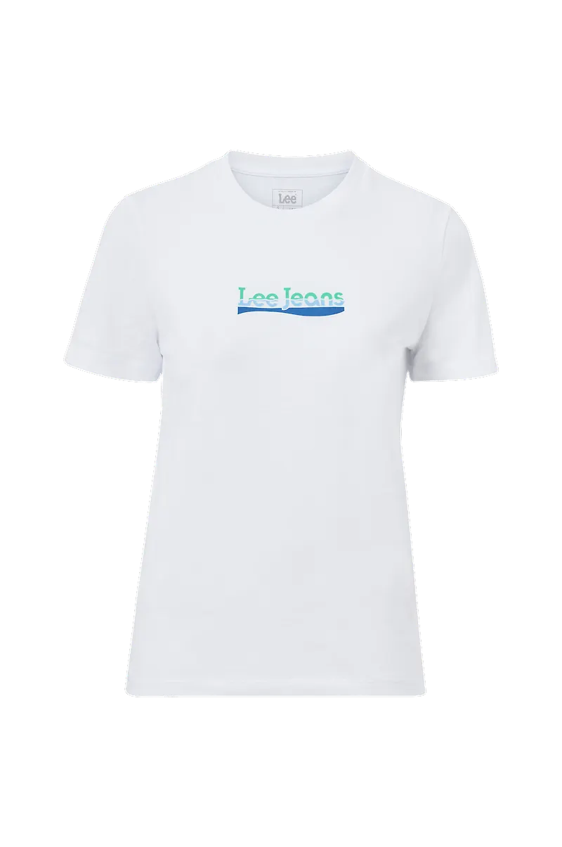 Lee - Topp Slom Logo Tee - Vit