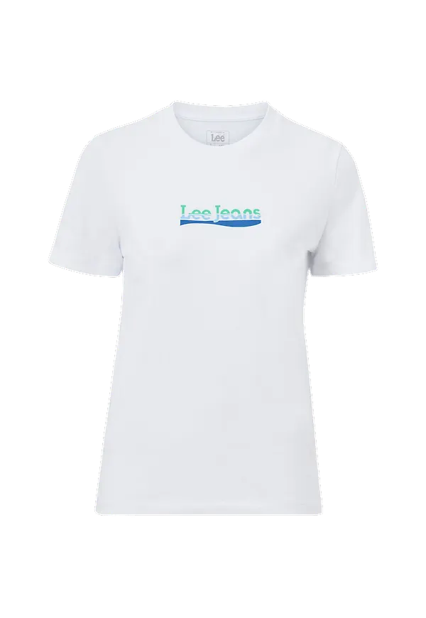 Lee - Topp Slom Logo Tee - Vit