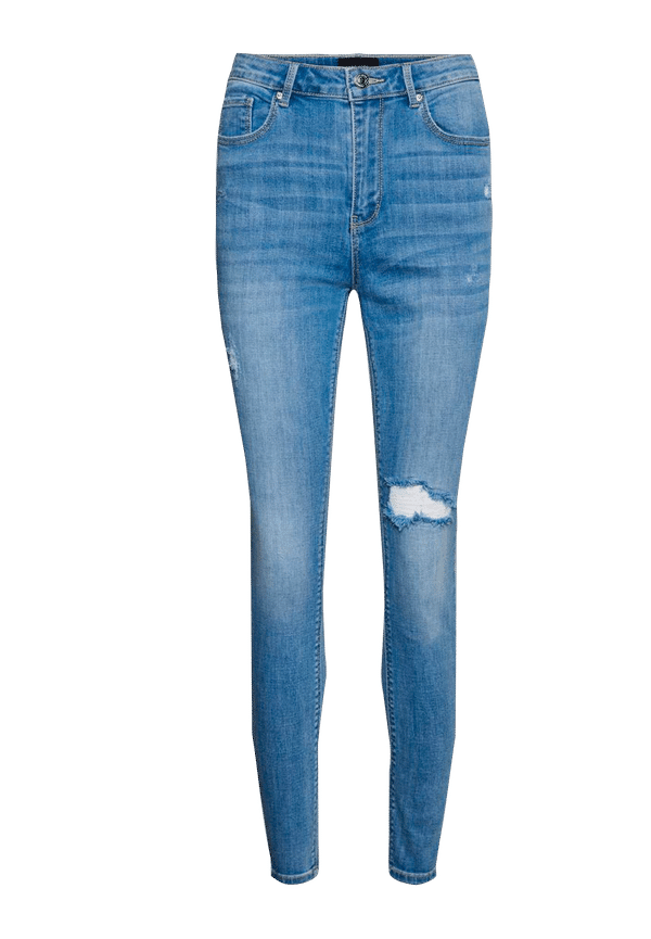 Vero Moda - Jeans vmSophia HR Skinny Destr J LI371 - BlÃ¥