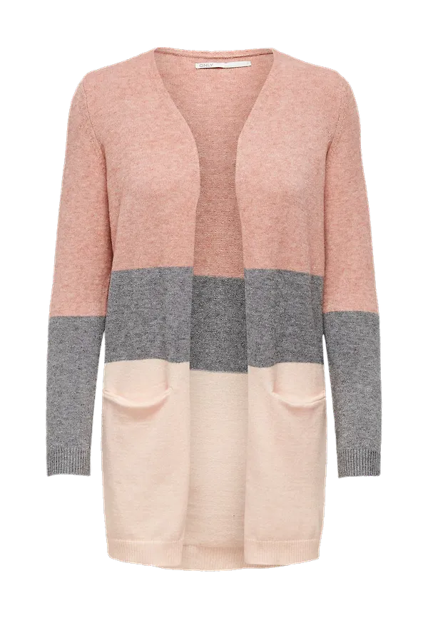 Only - Cardigan onlQueen L/S Long - Rosa