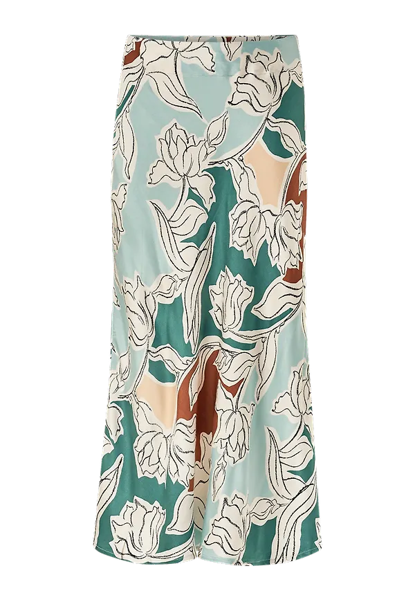 Culture - Kjol cuMolly MW Bias Skirt - Grön