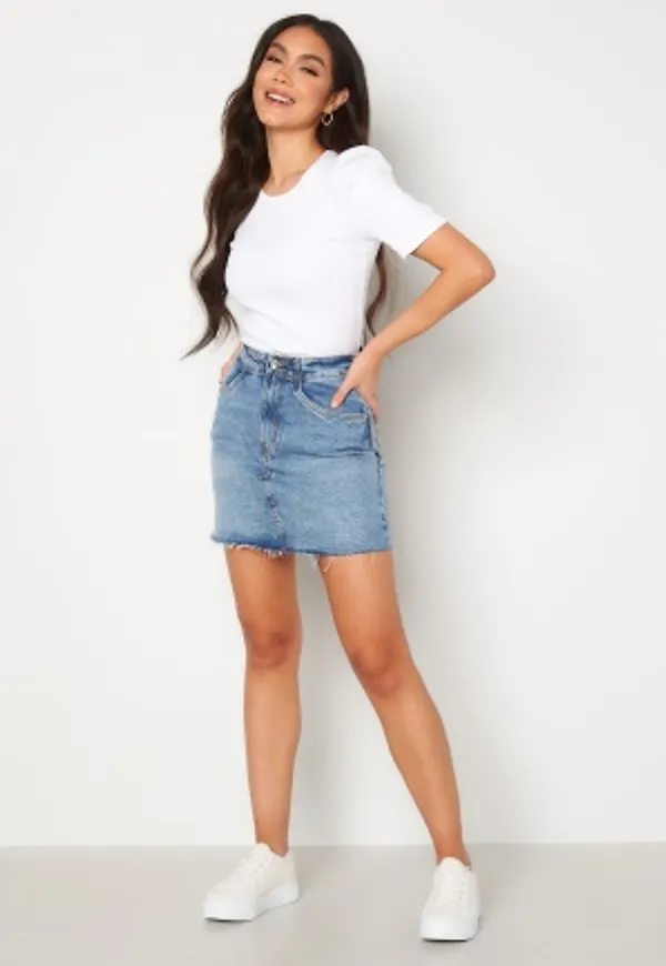 VERO MODA Brenda HR Short Skirt Light Blue Denim Det M