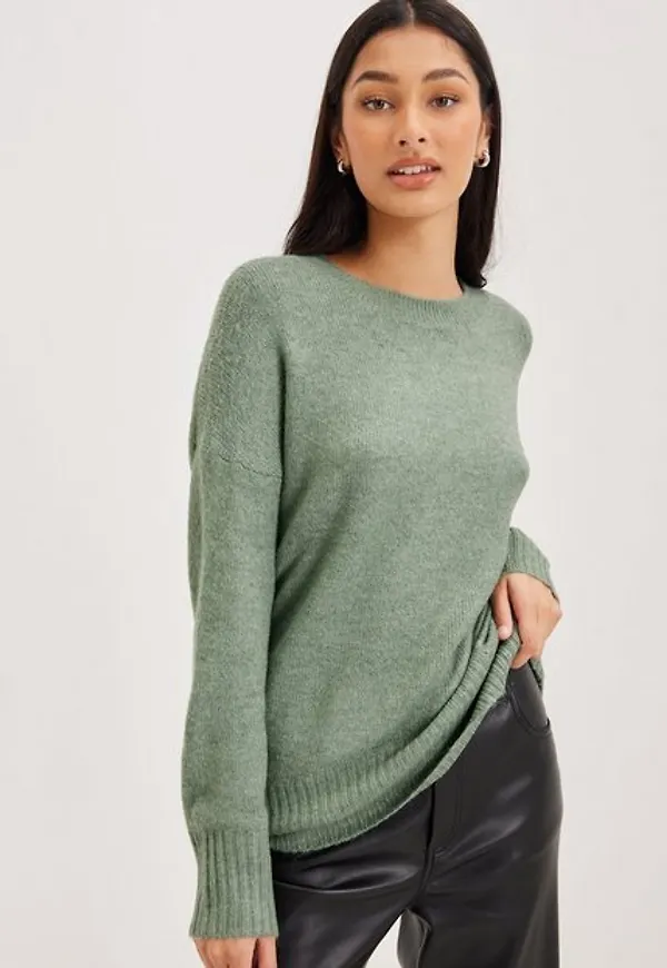 Only Onlnanjing L/S Pullover Knt Noos Stickade tröjor Balsam Green
