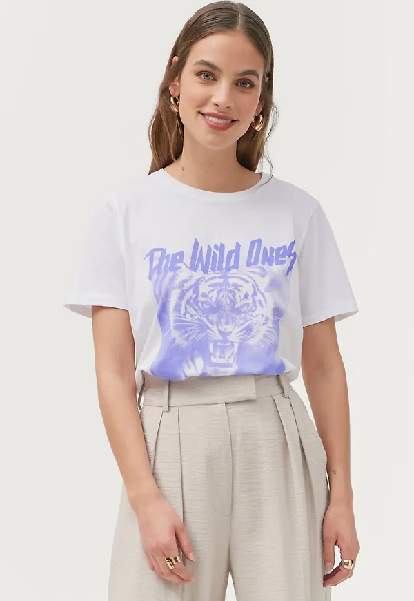 Gina Tricot - Topp Ida Tee - Vit