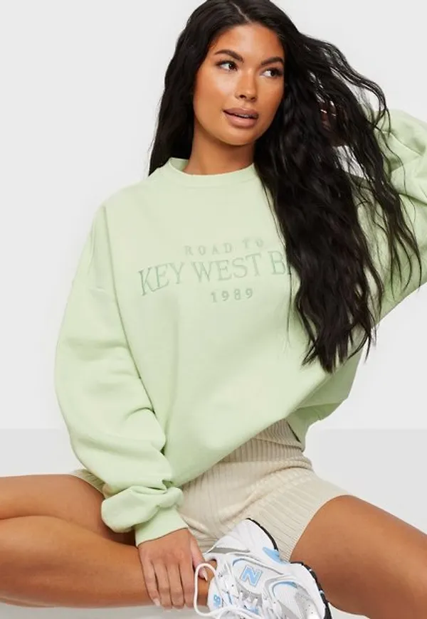 NLY Trend Oversize Expression Sweat Sweatshirts Mint