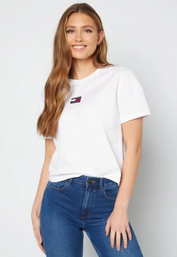 TOMMY JEANS Center Badge Tee YBR White XS