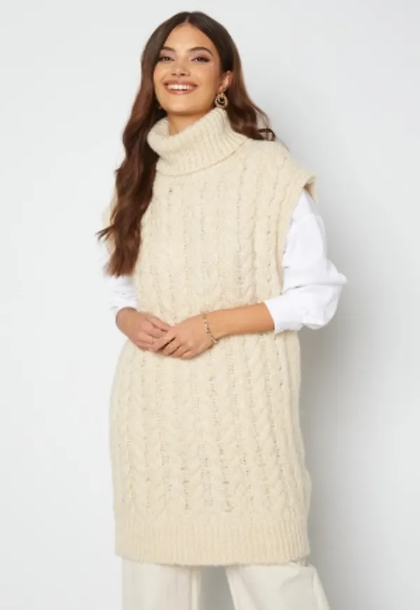 VERO MODA Ellie Cable Long Blouse Birch XS