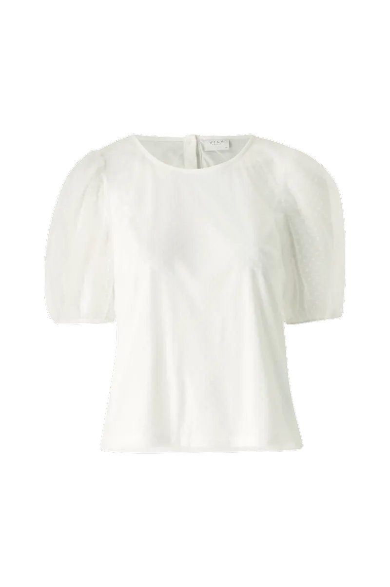 Vila - Topp viDanna 2/4 Top - Vit