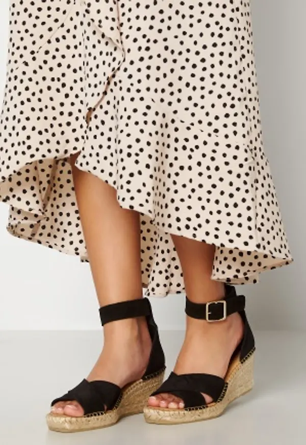 SELECTED FEMME Esther Wedge Espadrilles Black 40