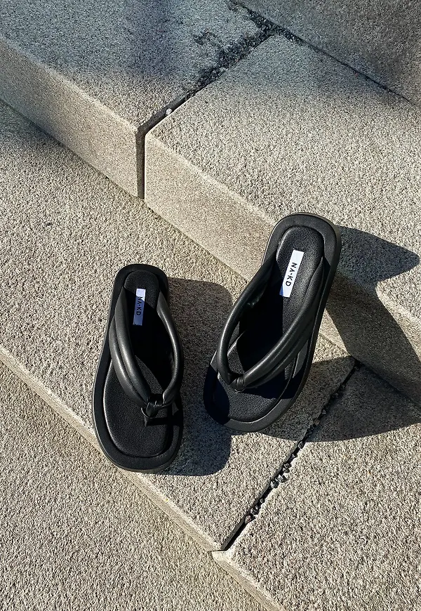 NA-KD Shoes Quiltade sandaler - Black