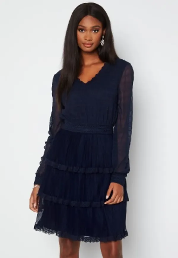 Happy Holly Alice Lace Dress Dark blue 36/38