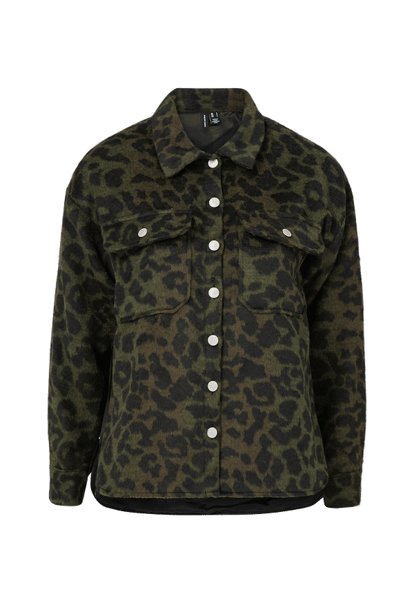 Vero Moda - Skjortjacka vmEkki Graffic Overshirt - Grön