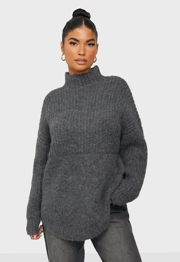 Pieces Pckavala Ls High Neck Knit Bc Stickade tröjor