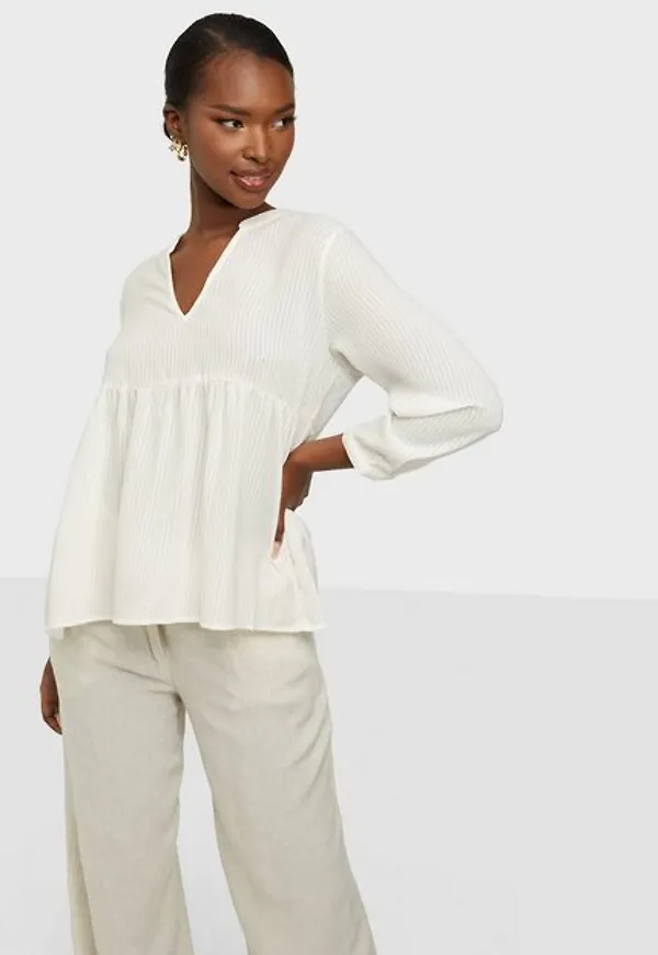 Only Onlbloom 3/4 Top Noos Wvn Vardagsblusar Cloud Dancer