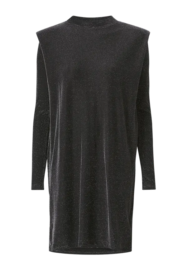 Vila - Klänning viFuma Glitter L/S Dress - Svart