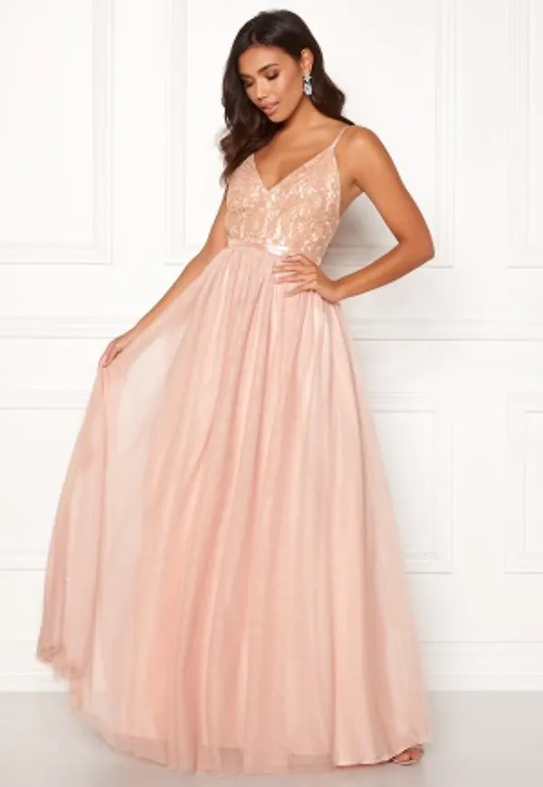 Moments New York Daphne Mesh Gown Light pink 40