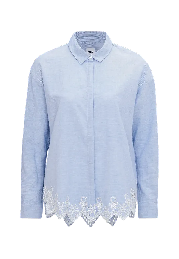 Only - Skjorta onlTamara LS Anglaise Shirt - Vit
