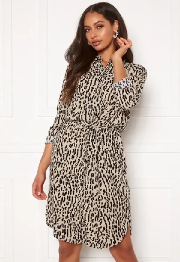 Object Collectors Item Bay L/S Shirt Dress Humus AOP New Animal 34