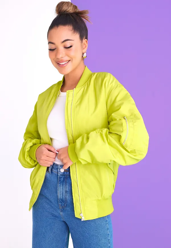 NLY Trend - Bomberjackor - Lime - The Bomber Jacket - Jackor - Bomber Jackets