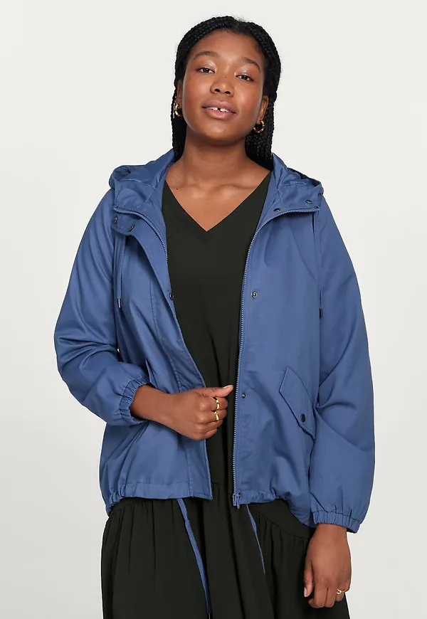 Zizzi - Jacka mCamma L/S Jacket - Blå