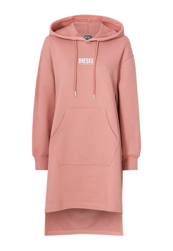 Diesel - Sweatklänning D-Ilse-Ecosmallogo Dress - Röd