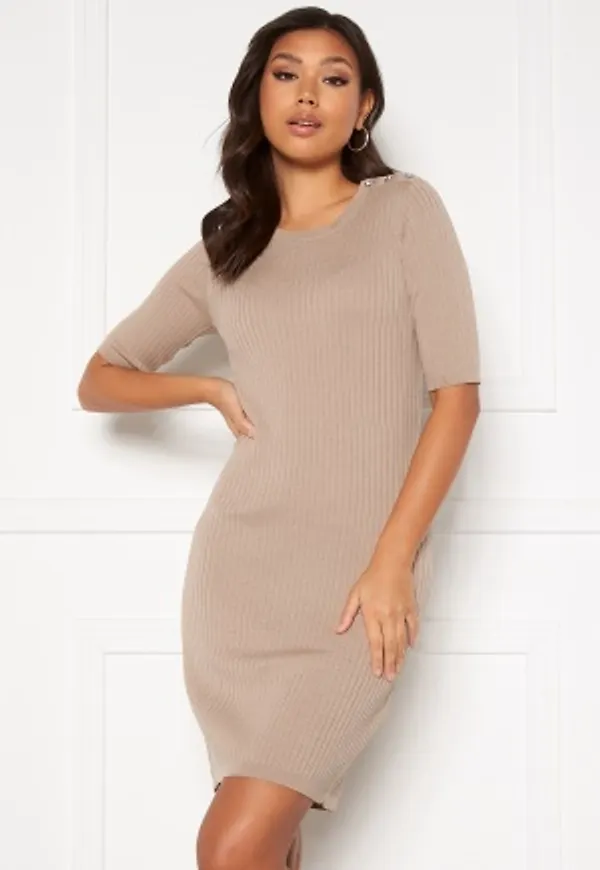 VILA Bosta Sleeve Knit Dress Humus XS