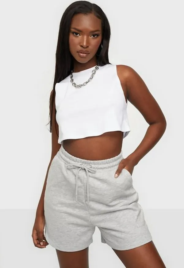Only Onlkappi Sweat Shorts Swt Shorts Light Grey Melange