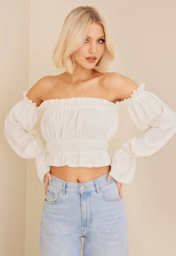 NLY Trend Cute Frill Top Långärmade toppar