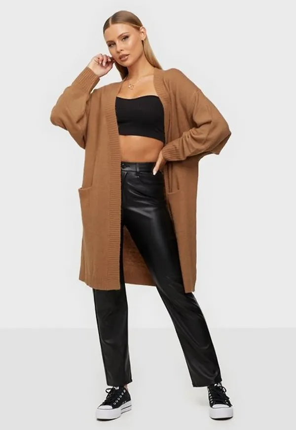 NLY Trend Cozy Cardigan Knit Cardigans Brun