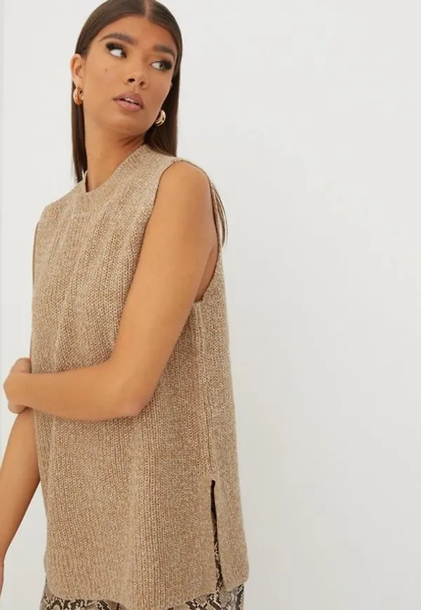Vero Moda Vmlea Sl O-Neck Vest Noos Stickade västar